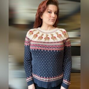 90’s Christopher & Banks Holiday unisex reindeer Sweater